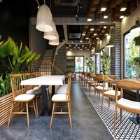 Zhuhai Furniture Chaises en bois sur mesure Table à manger en gros Ensemble pour 8 chaises et tables de restaurant à vendre d'occasion