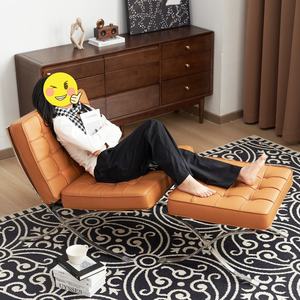 घरेलू बालकनी लिविंग रूम या बार अवकाश के लिए वास्तविक चमड़े में बार्सिलोना कुर्सी के लिए वास्तविक चमड़े में बार्सिलोना कुर्सी के लिए - Product Image 2