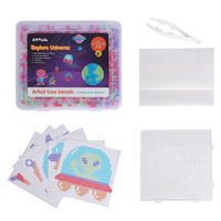 Kit de perles à repasser DIY 5 mm Midi Perler à thème univers, qui brillent dans le noir, fabrication OEM et ODM en Chine
