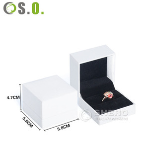 กล่องใส่แหวนแต่งงานหนัง PU หรูหราสั่งทำได้ ราคาโรงงาน ขายส่ง - Product Image 5