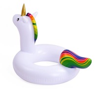 Bouée gonflable en PVC en forme de flamant rose pour adultes et adolescents, flotteurs de piscine pour fête sur la plage pour enfants