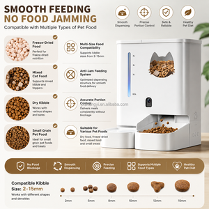 Distributeur automatique de <span class=keywords><strong>nourriture</strong></span> et d'eau <span class=keywords><strong>pour</strong></span> chats avec caméra HD et audio bidirectionnel, alimenté par Wi-Fi - Product Image 5