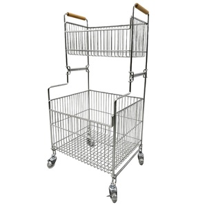 Cesta de Almacenamiento de Ropa Moderna, Impermeable, No Plegable, de Acero Inoxidable 304, con Ruedas Universales de Cristal - Product Image 3