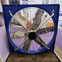 Flux axial haute efficacité 48 pouces ventilateur de refroidissement pour ferme laitière Type suspendu à faible bruit pour la Ventilation de l'étable à bétail