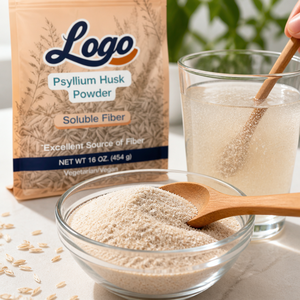 100% Polvo Puro De Psyllium Fibra Soluble Dietética Venta Al Por Mayor Grado Alimentario Vegano <span class=keywords><strong>Keto</strong></span> Salud Digestiva OEM ODM - Product Image 2