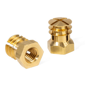 Écrou d'expansion en laiton m6-13 avec bille pour perceuse de diamètre 10 mm. - Product Image 1