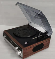 Nouveau lecteur de disques vinyles avec fonction de lecture de cassettes et prise en charge de la lecture de cartes USB/SD, idéal pour la maison et le bureau