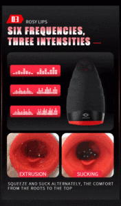 Tracy S Masturbateurs pour hommes, modèle 'Cup' avec bouche réaliste, dents et langue, pour fellation et stimulation orale, jouet sexuel de poche, vagin artificiel - Product Image 2