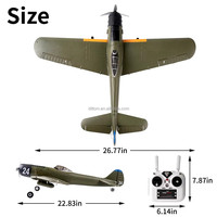 Ki-84 WW2 Fighter Jet Modèle d'avion à voilure fixe 690mm 4CH Rc Stunt Fighter 3D 6G Brushless EPP Mousse Planeur Avion Jouet avec Gyro