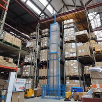 Ascenseur de fret vertical hydraulique FORWARD pour entrepôt résidentiel avec télécommande électrique et table de 1000x1000mm