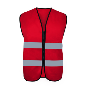 Gilet di Sicurezza Riflettente con Cerniera OEM per Cantieri Edili e Lavoratori Stradali - Product Image 4