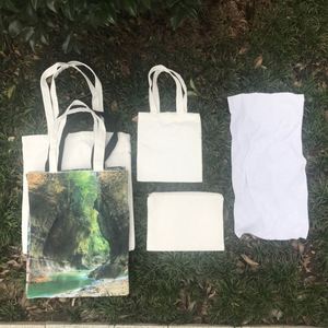 Sacs fourre-tout en polyester 100 % pour la sublimation, 34*40cm, épaisseur moyenne, blancs, pour le bricolage et la décoration - Product Image 2