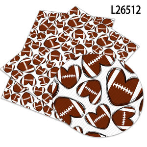 Modello di Football americano rotolo di pelle <span class=keywords><strong>per</strong></span> fiocchi fogli <span class=keywords><strong>per</strong></span> materiali fatti a mano stampati artigianali croce ecopelle 30x136cm - Product Image 4