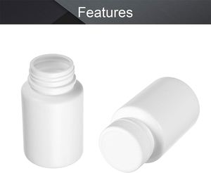 Bouteilles de rangement en plastique pour capsules, pilules et médicaments de 150 ml, 150 cc, 5 oz - Product Image 3