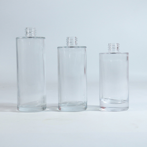 Transparent <strong>Glass</strong> Thickened Cylindrical Aromatherapy Essence Water And Milk <strong>Bottle</strong> Toner Dispensing <strong>Bottle</strong> - Product Image 1