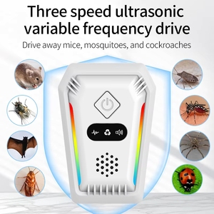 Portable Indoor Control Ultrasonic Repeller LED Electrical Resistance <strong>Anti-Spider</strong> Moth Flea Mosquitoes Deterrent Plug-In 20m - Product Image 2