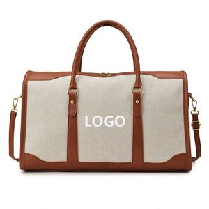 Customized Large Capacity Business Travel Storage <b>Bag</b> Canvas Zipper Closure Unisex <b>Sports</b> Gym <b>Bag</b> Boarding Tote <b>Bag</b> for <b>Outdoor</b> - Product Image 1