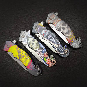 Cuchillo Plegable Multifuncional de Acero Inoxidable para Exteriores, Herramienta Portátil de Supervivencia para Camping y Caza, Hoja de Alta Dureza - Product Image 3