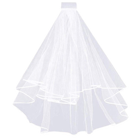 Écharpe Hawin pour future mariée, écharpe en satin à une couche, voile, fête de fiançailles, écharpes et voiles en satin pour concours de beauté