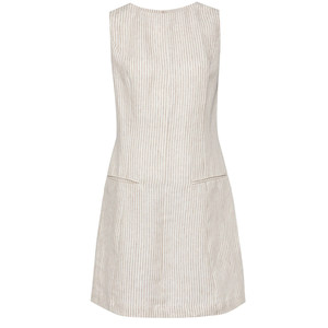 Vestido sin mangas de lino y algodón para mujer, vestido mini elegante de lujo de alta gama para tallas pequeñas - Product Image 5