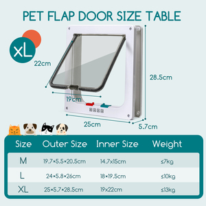 Nobleza 4-Way gattaiola magnetica porta per animali domestici per gatti e cani di piccola taglia forniture per animali di piccola taglia - Product Image 2