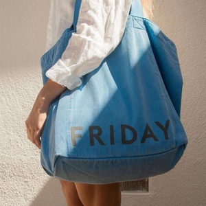 Hot Selling <b>Large</b> Size <b>Canvas</b> Cotton Custom Logo Tote <b>Bag</b> High Quality and Reusable with Recycled Feature - Product Image 5
