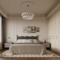 Service de design d'intérieur de villa de luxe à la française, rendu 3D et projet clé en main, solution architecturale personnalisée tout-en-un