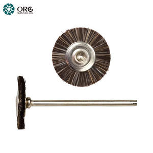 Brosse à roue miniature ORO avec mandrin en acier de 2,35 mm, brosse à poils naturels de 10,5-25,4 mm pour le polissage, le nettoyage et le lustrage des bijoux - Product Image 5