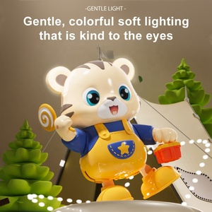 Jouet musical lumineux pour bébé personnalisé, <span class=keywords><strong>puzzle</strong></span> amusant, chant, lumière colorée, balançoire, danse, plastique, animal, éveil, confort - Product Image 4