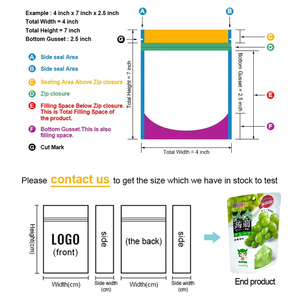 <span class=keywords><strong>Precio</strong></span> de fábrica Bolsa de pie con sello de tres lados Logotipo personalizado Eslogan publicitario Grado alimenticio PE PET AL VMPET CPP Bolsa de embalaje - Product Image 6
