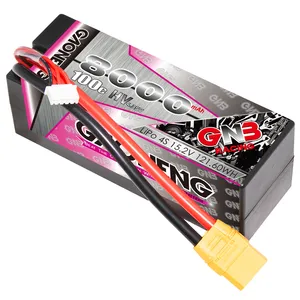 GNB GAONENG 4S 8000MAH HV 15.2V 100C 200C XT90 Cabled Hard Case RC LiPo Battery Car Pack High Voltage LiHV