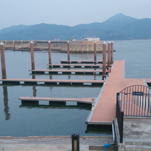 Durable Anti Slip Waterproof WPC Composite Decking <strong>Plank</strong> Galvanized Steel Floating <strong>Dock</strong> - Product Image 3