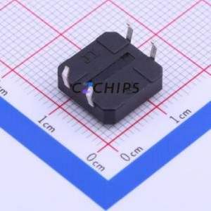 TC-1103-C-A Tactile Switch Through hole Component THT-4P,12x12mm Switch Single Pole Single Throw Round Button 2.6N Through Hole - Product Image 2