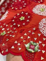Tissu en dentelle suisse africaine de haute qualité avec strass, dentelle voile brodée, motif appliqué, dentelle guipure pour robe