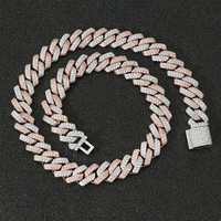 Chaîne cubaine en laiton pour homme 2026, plaquée argent/or, avec pendentif cœur en zircon cubique, collier ras-du-cou pour femme, cadeaux Hip Hop
