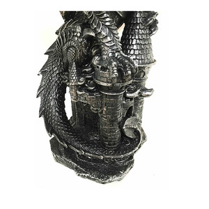 Poliresina Fibra de vidrio Dark Beacon Dragon Guardian of <span class=keywords><strong>Styx</strong></span> Castle Gate Estatua con luz LED solar - Product Image 2