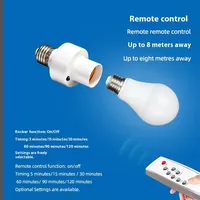Douille LED Intelligente 2026 E27 AC85-265V ABS à Visser avec Télécommande Infrarouge et Minuteur, Changement de Couleur, Prise Universelle, Installation Facile, Usage Domestique