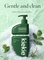 Shampoo prébiotique aux ingrédients biologiques, extrait botanique, traitement du cuir chevelu, shampooing lissant pour cheveux abîmés et crépus