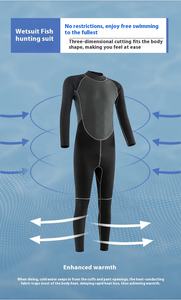 <span class=keywords><strong>Traje</strong></span> de Neopreno Unisex de 3mm, Directo de Fábrica, OEM, Manga Larga, Cremallera Trasera, Térmico, para Buceo y Surf en <span class=keywords><strong>Agua</strong></span> Fría - Product Image 2