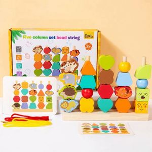Juego de Bloques de Madera para Apilar y Contar Números para Niños Mayores de 3 Años, Venta al Por Mayor - Product Image 2