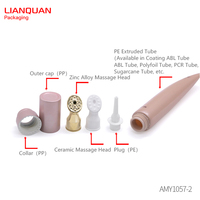 Crème contour des yeux Tube emballage avec applicateur en céramique sous paquet de massage des yeux