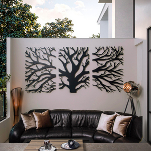 Traditional Art Deco 3D Laser Cut Eco-friendly Metal Panel Stylish Durable Hanging Family Tree <strong>Wall</strong> Decor Home Garden <strong>Ornament</strong> - Product Image 5