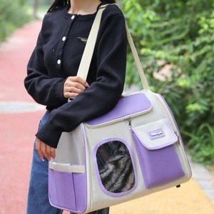 Mochila transportadora para gatos YBkua, de tela Oxford, 5-7 kg, portátil, para viajes, con ventana y bolsillos - Product Image 3
