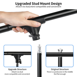 Selens Portable Backdrop Stand <strong>Background</strong> Support 150*250cm T-Shape Stand Kit With Clips for Photography Video Studio - Product Image 6