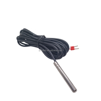 Capteur RTD 2 fils 6mm Dia 60mm Long PT1000 Classe B 3m pour collecteur de chauffe-eau solaire Système de contrôle de la température