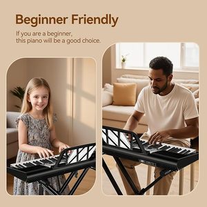 Piano numérique portable 61 touches pour débutants, nouvel <span class=keywords><strong>orgue</strong></span> électronique en plastique pour jeunes musiciens - Product Image 3