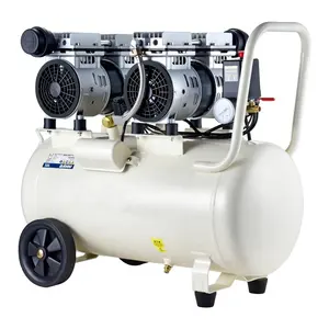 1.5kw 2hp 50 리터 조용한 산업 오일 무료 공기 압축기 제조 50l 최고의 공기 압축기 기계 가격 판매 피스톤