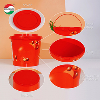 Paquet tenu dans la main de jouet de moule de tasse en plastique de GuangZhou 1L pour des cadeaux d'usine pour le seau de pp de biscuit de crème glacée