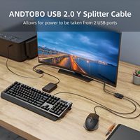 Câble d'extension USB 2.0 mâle-femelle CS 1M-10M avec gaine en PVC pour HDTV, transmission 480 Mbps