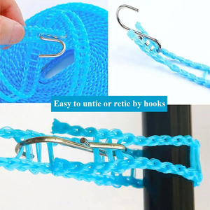 Corde à <span class=keywords><strong>linge</strong></span> extérieure en nylon antidérapante coupe-vent corde en tissu <span class=keywords><strong>pour</strong></span> la blanchisserie voyage affaires 5/10 mètres de long - Product Image 4